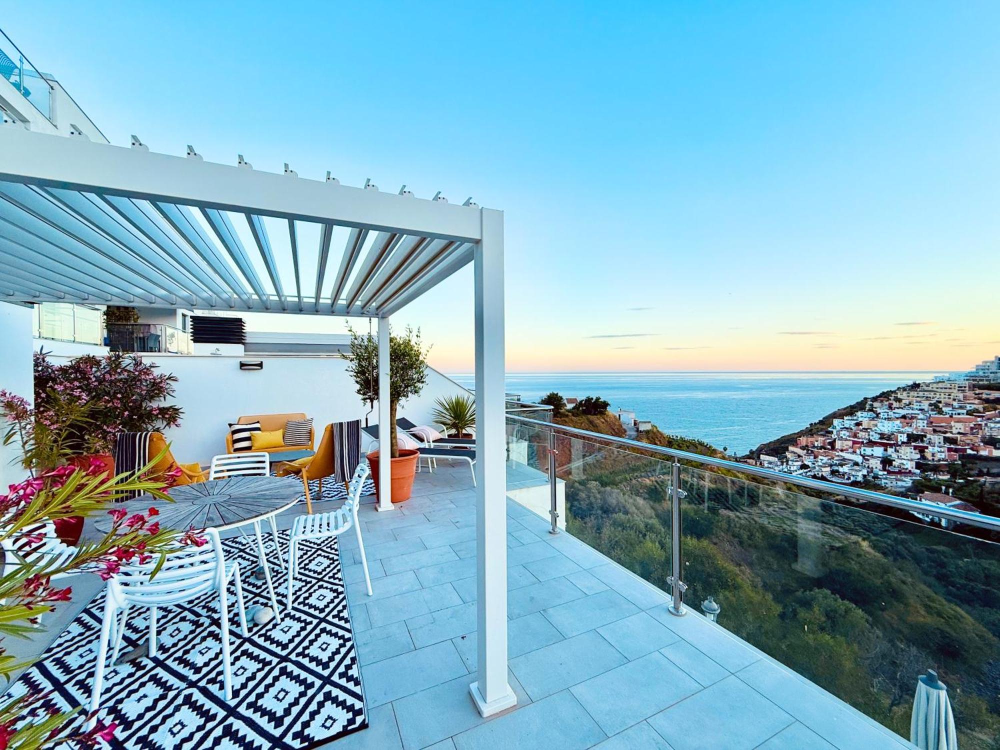 内尔哈Penthouse Balcon Del Mar 121 Casasol公寓 外观 照片