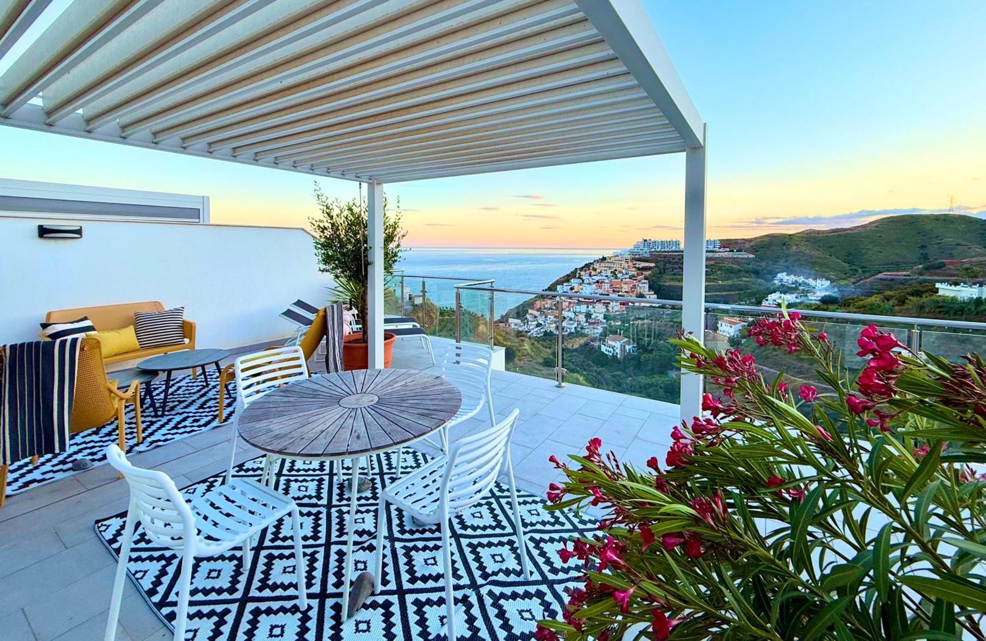 内尔哈Penthouse Balcon Del Mar 121 Casasol公寓 外观 照片