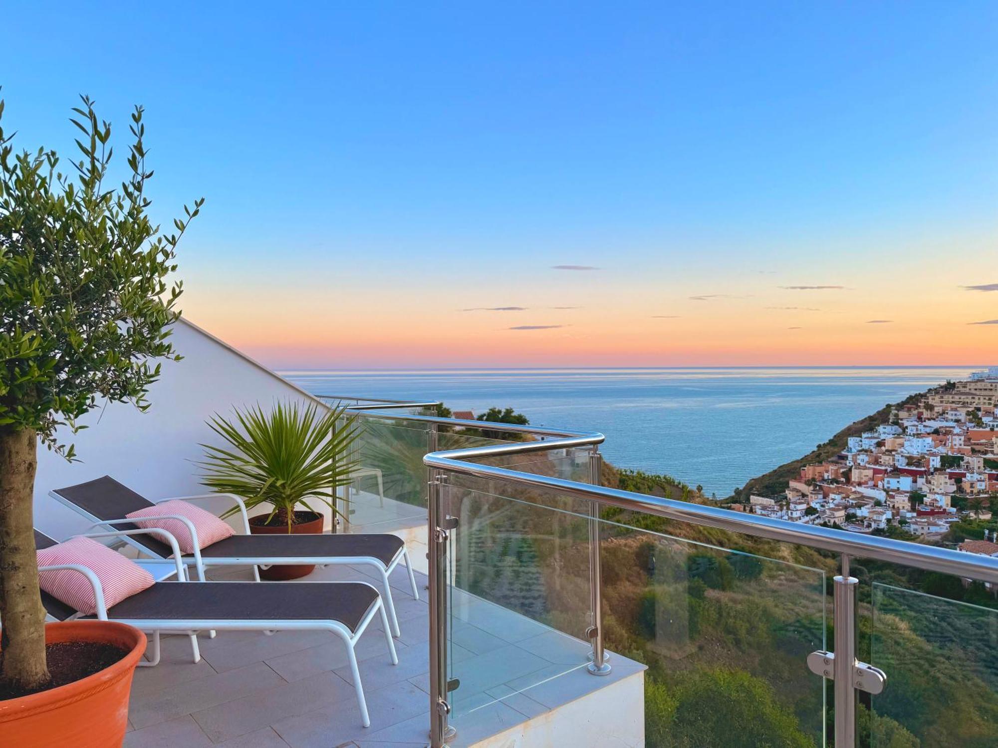 内尔哈Penthouse Balcon Del Mar 121 Casasol公寓 外观 照片