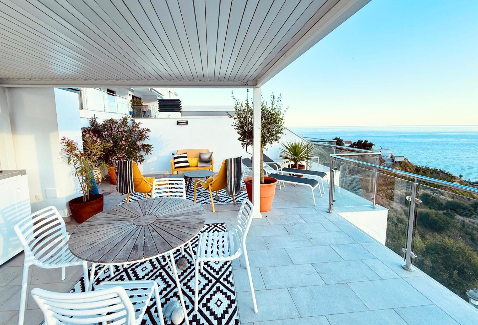 内尔哈Penthouse Balcon Del Mar 121 Casasol公寓 外观 照片